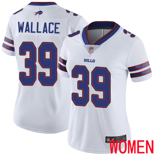 Women Buffalo Bills 39 Levi Wallace White Vapor Untouchable Limited Player NFL Jersey